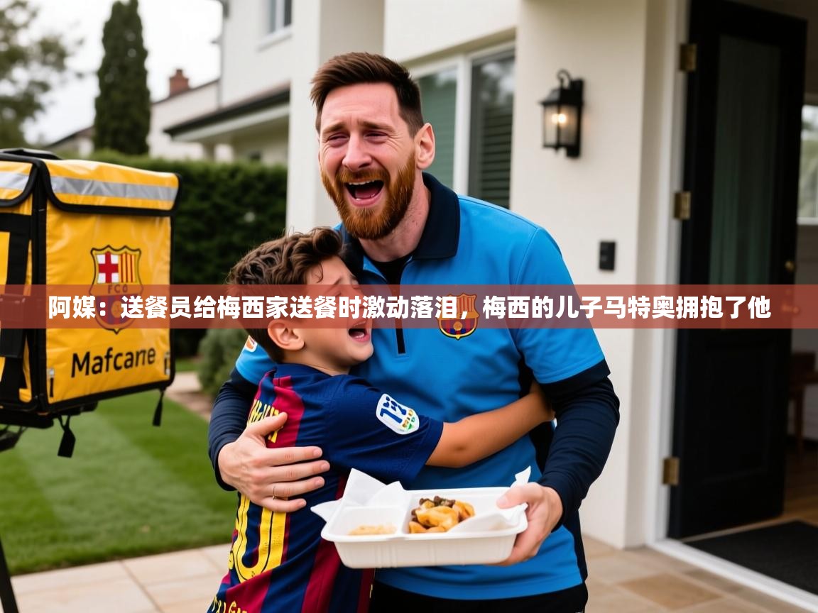 2025华体会体育阿媒:送餐员给梅西家送餐时激动落泪,梅西的儿子马特奥拥抱了他 第4张